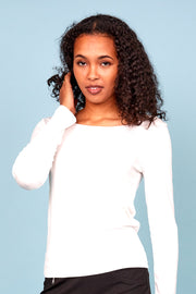 Anna Long Sleeved Top - White