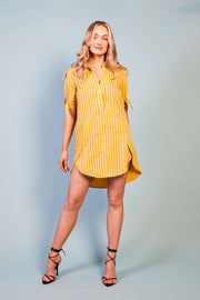 Nera Stripe Shirt Dress Top