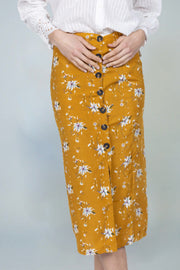 Lorenza Floral Button Up Skirt
